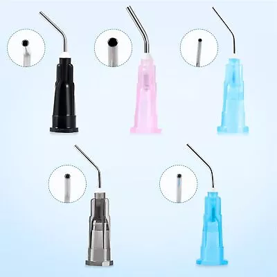 Up To 1000 Dental Pre Bent Needle Tips Blunt Dispensing Needle 25/20/22/23/18G • $29.99
