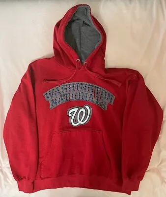 Washington Nationals Pouch Pocket Hoody Sweatshirt M. • $8