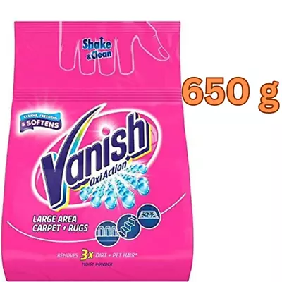 Vanish Gold Oxi Action Carpet & Rug Deep Cleaner Bundle 650g Powder 500ml Spray • £14.89