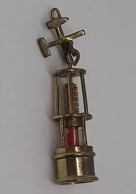 Vintage Coal Miners Lamp Lapel Pin Pinback Pick Ax Hammer • $35