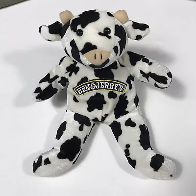 Ben & Jerry's Ice Cream Cow Beanie 7  Plush Mary Meyer Advertising Stuffed Toy • $6