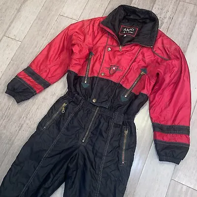 Vtg 80s Ski Suit One Piece Snowsuit Snow Bib Gaper Retro Apres Amici MENS SMALL • $99.99