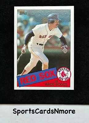 Wade Boggs 1985 Topps Baseball Card #350 Boston Red Sox * MINT • $2.98
