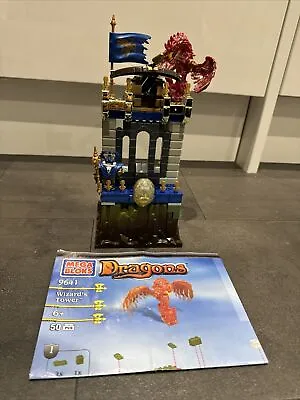 9641 Mega Bloks Dragons Wizards Tower - Complete & With Instructions - Rare • £19.99