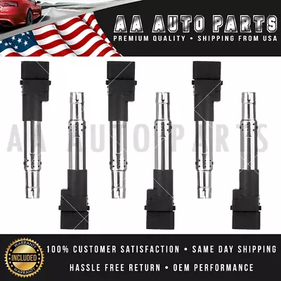 Set Of 6 Ignition Coil UF531 For Porsche VW 04-08 V6 3.0L 3.2L 3.6L C1466 • $59.99