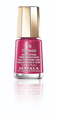 Mavala Free-of-12-harmful-ingred Mini Nail Polish Tobago Pearl Cherry Red • $8