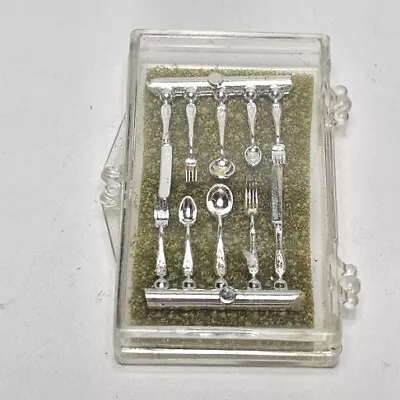 Vtg  Dollhouse Miniature Silverware! Spoons Forks ~ Chrysnbon Inc Judy Berman • $8.24