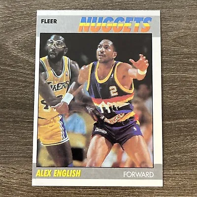 Alex English 1987 Denver Nuggets Hof 87-88 Fleer Basketball #34 /132 Pack Fresh • $1.02