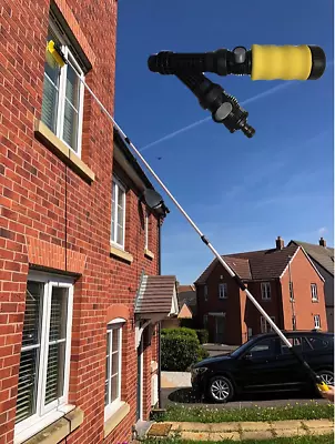 £69.99 • Buy 4M Window Cleaner Telescopic, Water Fed Window Cleaner + Soap Dispenser
