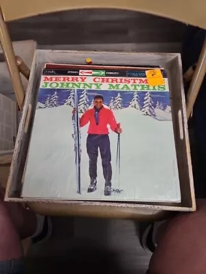 Johnny Mathis Merry Christmas Vintage Vinyl Album COLUMBIA VG • $10