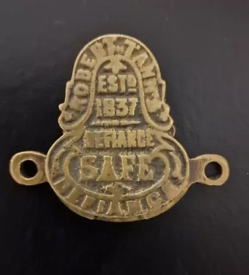 £18.99 • Buy Safe Plaque Safe Plate Escutcheon  Robert Tann