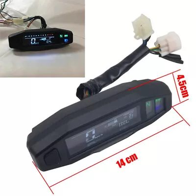 Mini Motorcycle Scooter LCD Digital Speedometer 199 Km/h Instrument With Sensor • $43.89