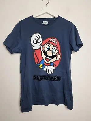 Primark  Super Mario T-Shirt Men Short Sleeve Graphic Crew Neck Cotton Size S • £5