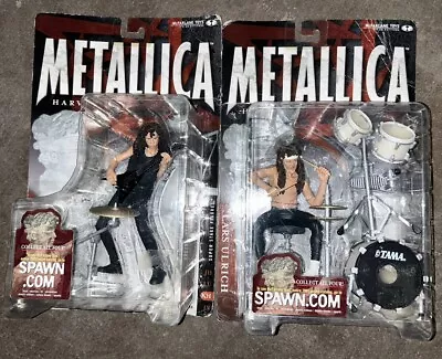 Lot Of 2 Metallica McFarlane Figures Kirk Hammett & Lars Ulrich Harvesters RARE • $99.99