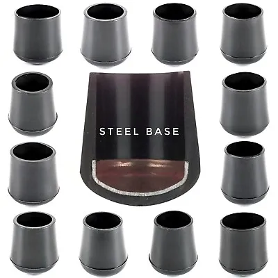 Tube End Caps SCHOOL CHAIR FEET Rubber Ferrules With Steel Base Made In Germany • £148.40