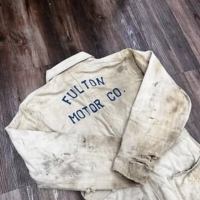 Vintage Anderson Cone Mills HBT Coveralls 40s 50s Utility SPECIAL ITEM • $225
