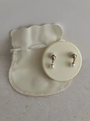 Brand New Gorgeous M&S Vintage Gold & Pearl Earrings - Fantastic Quality • £8.99