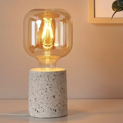 NEW IKEA LERSKIFFER Terrazzo Effect Retro Bare Table Lamp Base (E27/ES) • £16.99