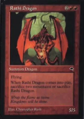 Rathi Dragon - Tempest: #196 Magic: The Gathering NM R12 • $2.67