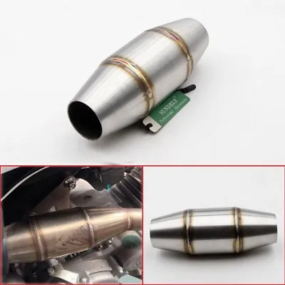 £21.94 • Buy Motorcycle Stainless Steel Exhaust Pipe Muffler Expansion Chamber Pit Dirt Bike