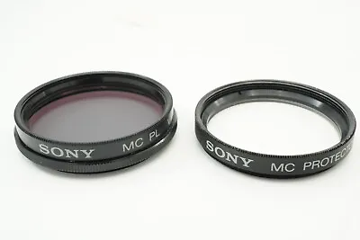 Sony 37mm Genuine Camera Filter Set MC   VP-37P Circular PL #B014 • $19.99