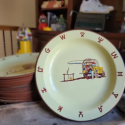 Monterrey Western Ware Chuckwagon Enamel 10  Dinner Plate Yellowstone - Ish • $32