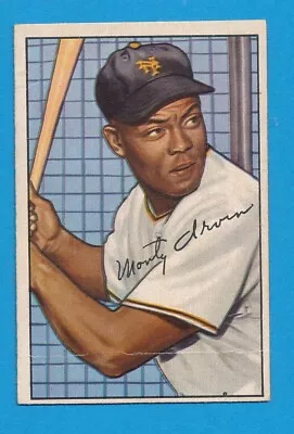 Fair-good+/- Monte Irvin Hof 1952 Bowman #162 Creased Crisp Read Note Tphlc-6473 • $49.50