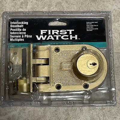 First Watch Double Cylinder Bolt Interlocking Deadbolt 1125 • $19.99