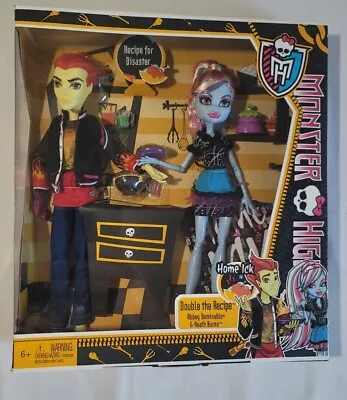 2013 MONSTER HIGH Doll HEATH BURNS ABBEY BOMINABLE Home Ick 2-pack Mattel NEW • $70