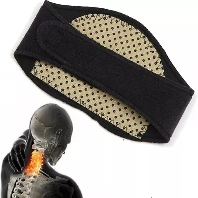 2Pcs Magnetic Therapy Neck Back Massager Heating Belt Cervical Vertebra Protecti • $6.49