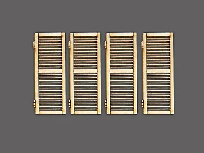 RWD 1/35 QTY - 4 - Louvered Window Shutters | Model Kit | Diorama Accessories • $6.50