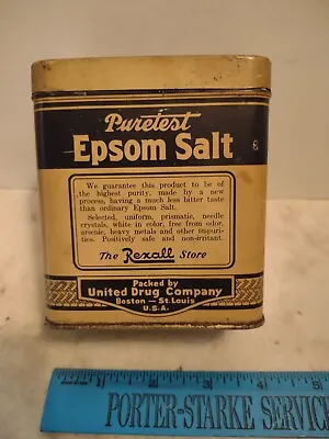 Vintage Can Puretest  Epsom Salt • $1.99
