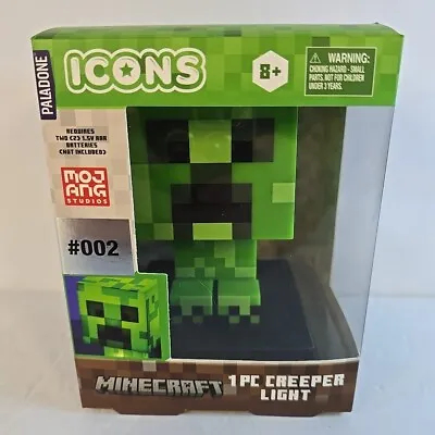 Minecraft Paladone Icons 3D Character Creeper Night Light Lamp #002 New Series 1 • $10.19