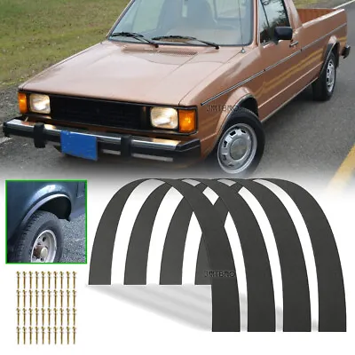 For VW Rabbit Truck Pickup 2'' Fender Flares Flexible Widebody Wheel Arches Trim • $69.15