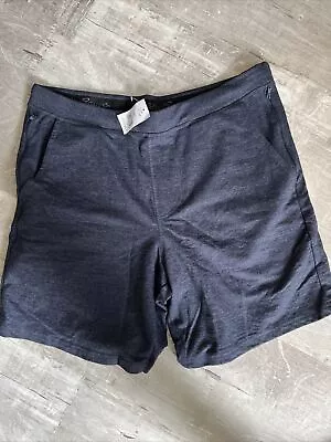 Eddie Bauer Mens Lounge Elastic Waist Shorts Size L Navy Blue NWT • $17.90