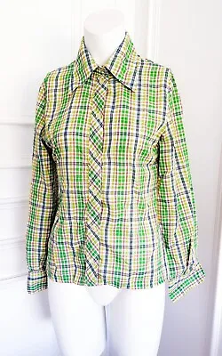 £12.99 • Buy Fancy Dress Hillbilly  Green Tartan  Check  Cowgirl  Blouse Shirt  Top Size 8