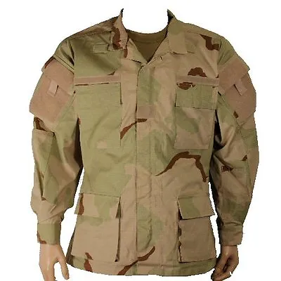 New Bulle Desert Tricolour Tactical Combat BDU Shirt US Quarpel NYCO Ripstop • £14.95