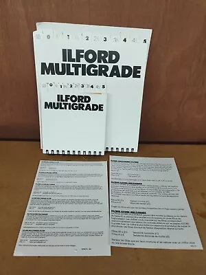 Ilford Multigrade Darkroom Printing Filters Set Of 6  & 3.5  00 To 5 • £29.99