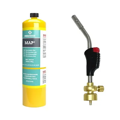 Blow Torch + Mapp Gas Cylinder | Gas Torch For Map Plus Or Propane | Blowtorch • £39.99