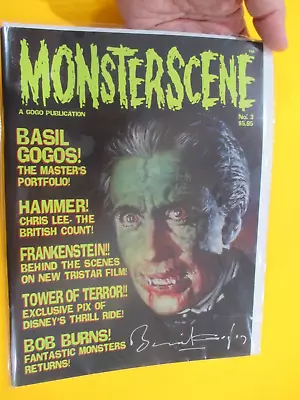 Basil Gogos Hand Signed/autograph 1994 Monsterscene Magazine #3 Near Mint Rare • $125.50