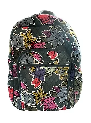 Vera Bradley Campus Tech Backpack Falling Flowers Pattern Back To School • $49.99