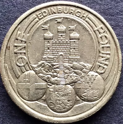 UK GB 2011 £1 Pound Coin - Capital Cities - Scotland - Edinburgh - Circulated • £9.99