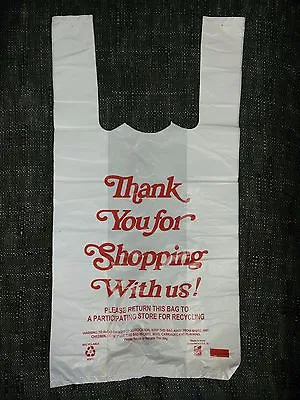 Small T-Shirt Bag Thank You Grocery Shopping Bags 8  X 4  X 16  500 Or 1000 • $12.99