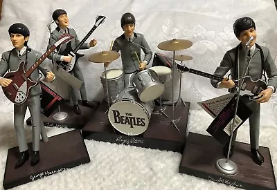 Vintage 1991 Hamilton Gifts BEATLES 10” Figurines Full Set Of Band Members Dolls • $550