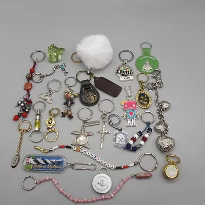 Key Chain Lot Vintage To Modern Miscellaneous Figural Souvenir Designer Signed • $28.80