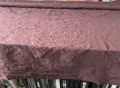 Heavy Warwick Damask Fabric Aubergine  2m • £40