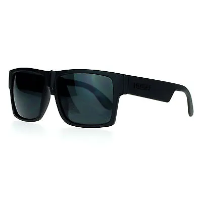 KUSH Sunglasses Square Retangular Black Frame Dark Black Lens UV 400 • $10.95