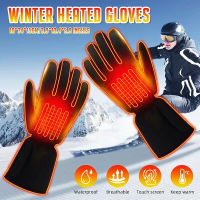 USB Electric Winter Warm Gloves Hand Warmers For Cycling Skiing Hiking Hunting • $21.67