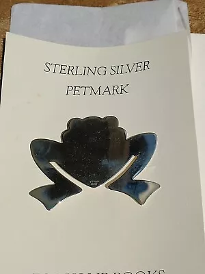 Vintage Lunt Frog Shaped Sterling Silver Book Mark - VGC - Original Packaging • $32