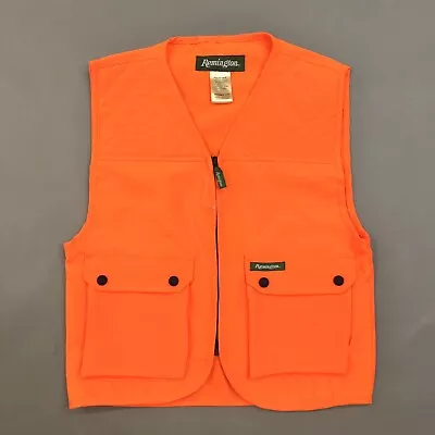 $22.94 • Buy Remington Youth 14/16 Blaze Orange Hunting Safety Zip Up Hunter Vest Pockets 🦌